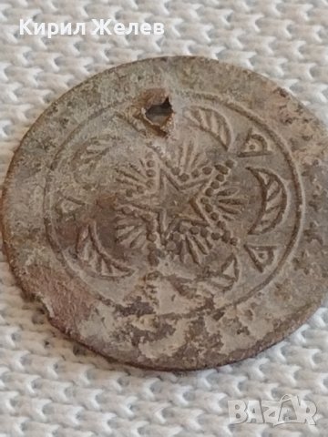 Стар КОРАБЕН ЖЕТОН над стогодишен рядък бронз мед за КОЛЕКЦИОНЕРИ 42488