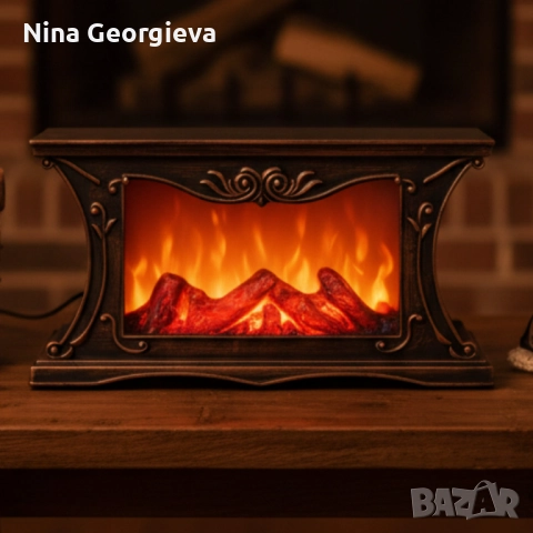 Декоративна LED камина с реалистичен ефект на пламък и жарава, снимка 5 - Други - 51939928