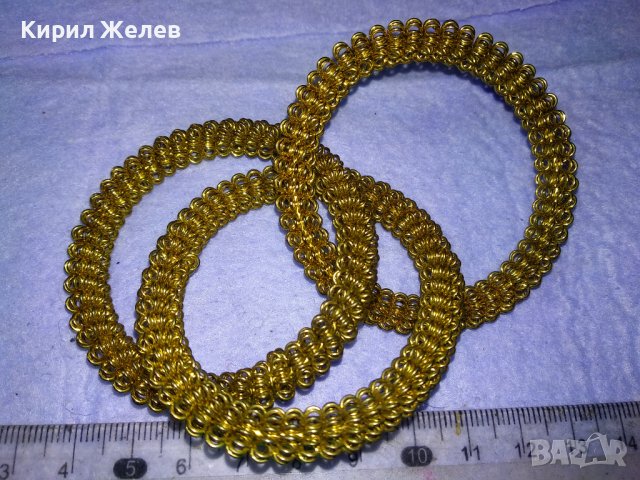 КРАСИВИ ДЕКОРАТИВНИ ЗЛАТИСТИ МЕТАЛНИ ГРИВНИЧКИ 26888, снимка 5 - Декорация за дома - 43589804