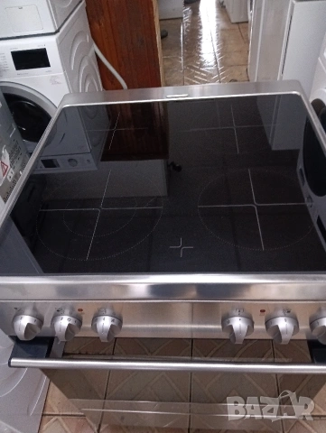 Иноксова свободно стояща печка с керамичен плот Gorenje с 2 години Гаранция!, снимка 2 - Печки, фурни - 53398639