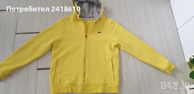 Lacoste Sport Full Zip Hoodie Mens Size 5 - L ОРИГИНАЛ! Мъжка Качулка с цял цип!, снимка 8 - Спортни дрехи, екипи - 48589071