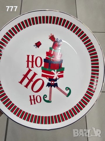 коледни чинии 19 см, снимка 2 - Чинии - 48419038