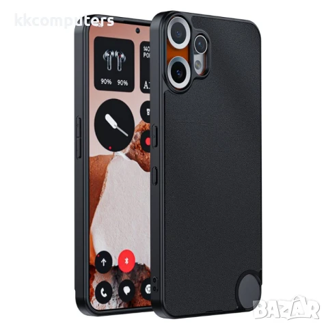 Nothing CMF Phone 2 Pro PU Leather /PC + TPU / Anti-Drop Удароустойчив Кожен Retro Калъф и Протектор