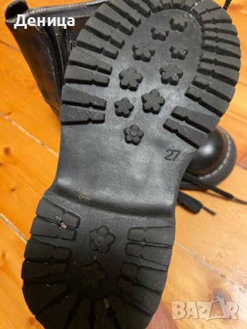 Детски кожени кубинки 27 номер, снимка 4 - Детски боти и ботуши - 38652284