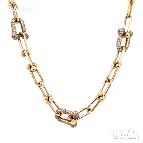 Златнo колие 19,65гр. 53,3см. 14кр. проба:585 модел:32081-1, снимка 1