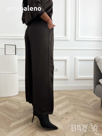 Дамски сатенени панталони, 5цвята , снимка 11 - Панталони - 53206533