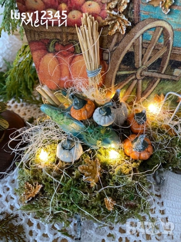 Къщичка-Есенна приказка!, снимка 5 - Декорация за дома - 52081597