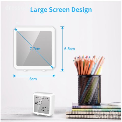 3993 Wifi стаен термометър хигрометър със сензор за температура и влажност, снимка 7 - Други стоки за дома - 43942271