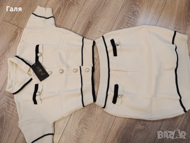 Плетен комплект, снимка 3 - Поли - 52793356