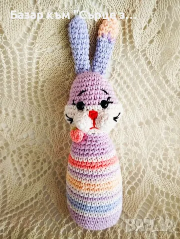 Плетени играчки - зайци и котки, снимка 6 - Плюшени играчки - 49876682