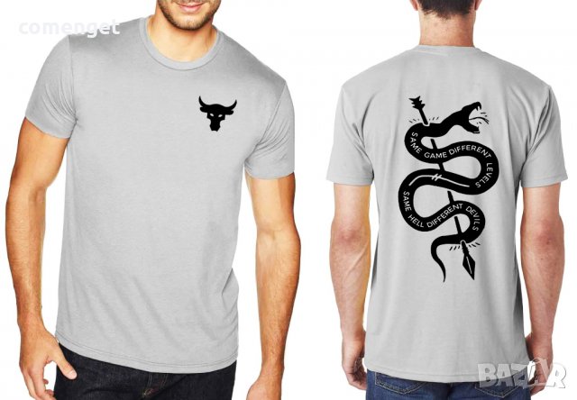 FITNESS! Мъжки тениски ROCK SNAKE с фитнес принт!, снимка 3 - Тениски - 28453807