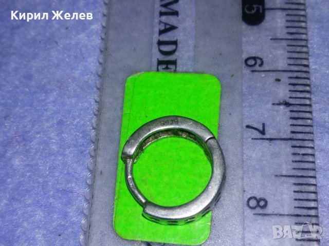 СТАРА СРЕБЪРНА РЕТРО - АРТ СРЕБЪРНА ОБЕЦА СРЕБРО 925 АЖУРНА РЪЧНА МАЙСТОРСКА ИЗРАБОТКА 26345, снимка 9 - Обеци - 40758704