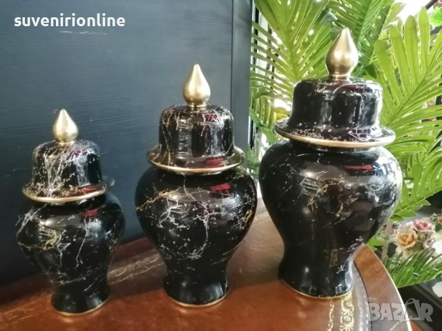 Тройка луксозни вази, снимка 3 - Декорация за дома - 37022980
