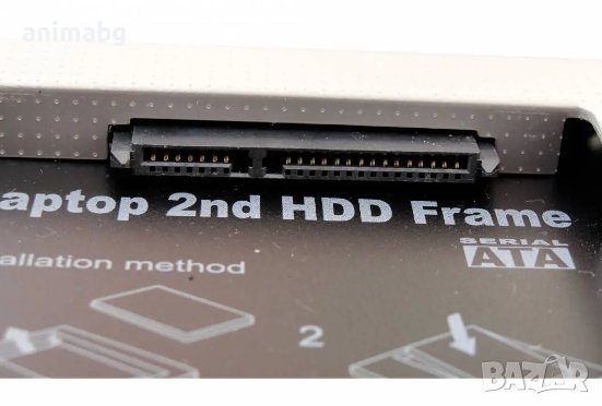 ANIMABG SSD / HDD адаптер за CD / DVD слот SATA на лаптоп Laptop PC компютър хард диск, снимка 5 - Други - 44059633