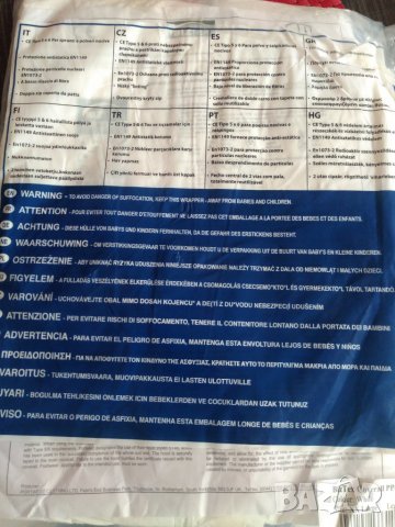 Бял работен гащеризон  Biztex , снимка 2 - Индустриална техника - 28335757