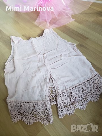 Светло розов топ с дантела, снимка 3 - Корсети, бюстиета, топове - 32898944