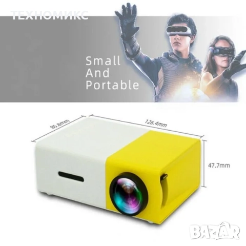 Портативен LED проектор, Hd (1920 X 1080), 24W, снимка 13 - Други стоки за дома - 52828706