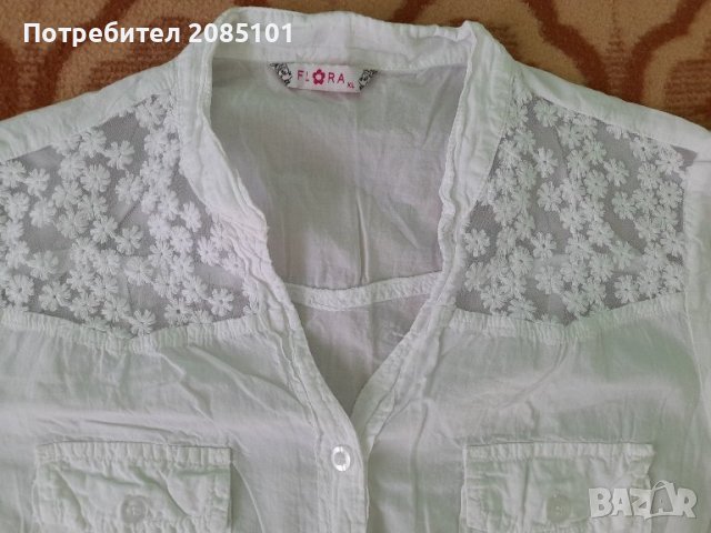 Нови бели ризи Flora, снимка 3 - Ризи - 43709816