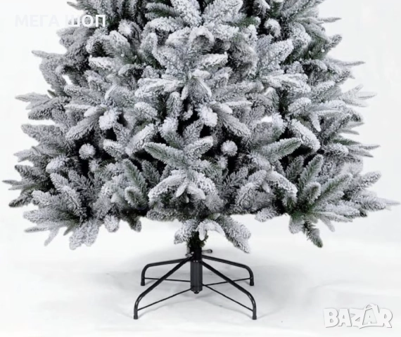 Изкуствена елха K r i n g Melbourne,  Цялата заснежена с метална стойка., снимка 3 - Декорация за дома - 52586198