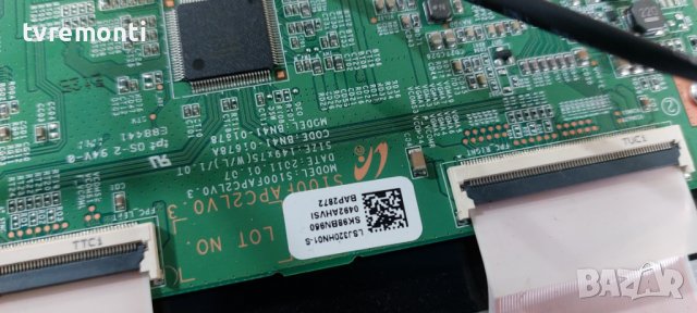 T CON S100FAPC2LV0.3 //BN41-01678A  for 32 inc DISPLAY LTJ320HN03-J Samsung UE32D5720, снимка 2 - Части и Платки - 38974648