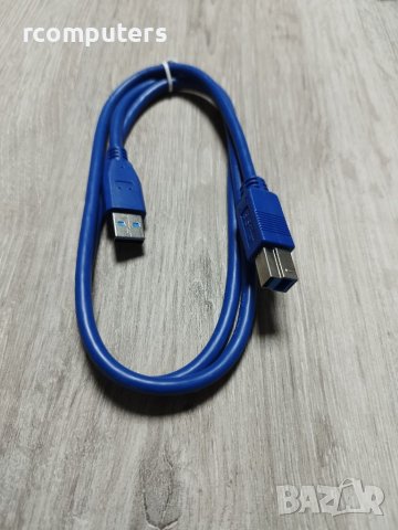 Кабел USB 3.0 AM / BM 1m, снимка 1 - Кабели и адаптери - 39100119