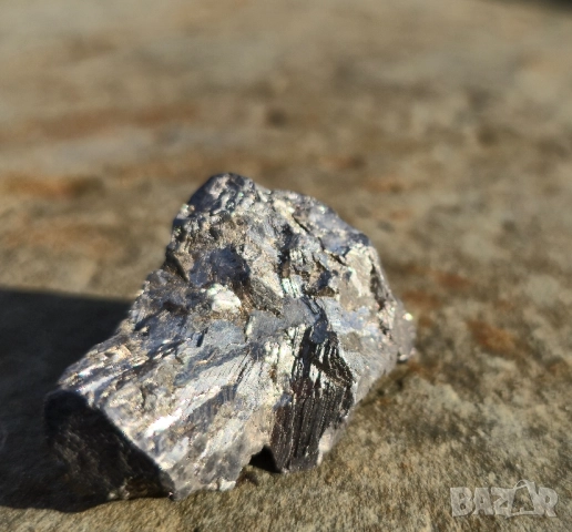 Камък Намибийски Сребърен Галенит, снимка 2 - Колиета, медальони, синджири - 52388543