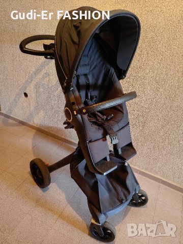 Детска количка Stokke Xplory V6 black- НЕРАЗЛИЧИМ ОТ НОВ!, снимка 1 - Детски колички - 43528748