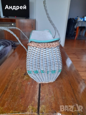Стара плетена чанта #10, снимка 2 - Други ценни предмети - 52949830