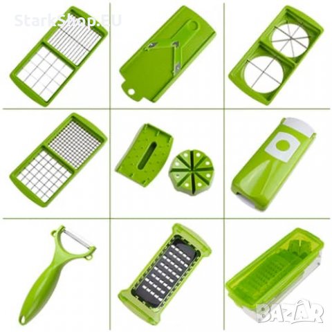 ТОП Nicer Dicer Plus Кухненско ренде 12 части и белачка кутия, снимка 3 - Други - 27104046