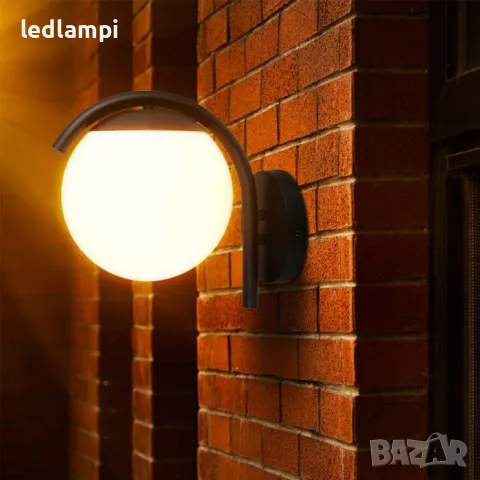 Градински Аплик Е27 Черен, снимка 6 - Външни лампи - 50130921