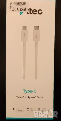 Кабел тип С-тип С, нов, снимка 1