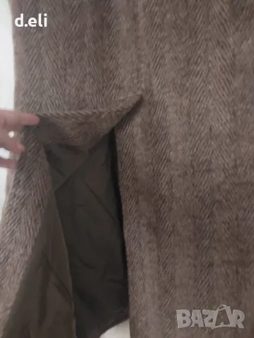 BALDESSARINI 🇮🇹 Size L-XL  Aлпака, Вълна Уникално дълго палто, снимка 4 - Палта, манта - 49163810