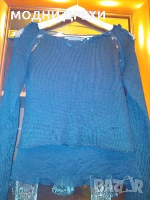Уникална дамска блуза/пуловерче, снимка 1 - Блузи с дълъг ръкав и пуловери - 28004749