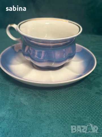 Руски порцелан-сервиз за кафе, снимка 4 - Сервизи - 50717331