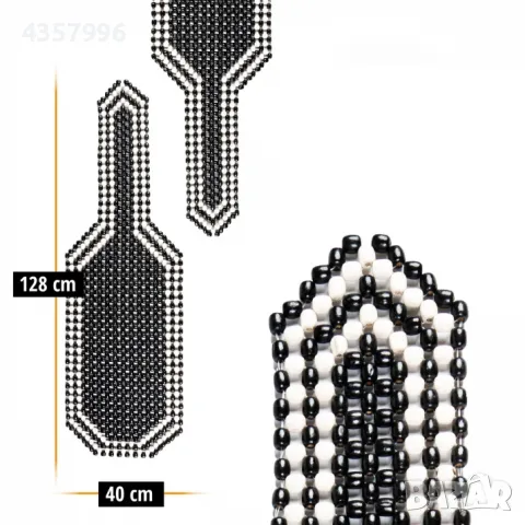 Универсален масажор масажна подложка за автомобилна седалка с дървени топчета черна, снимка 3 - Аксесоари и консумативи - 48696092