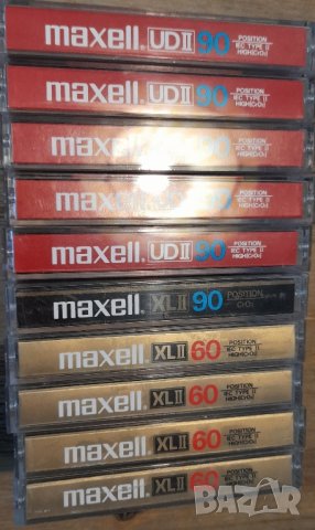 10 бр хромни касети Maxell Gold XLII 90 Epitaxial  XLII 60 Epitaxial  UDII90
