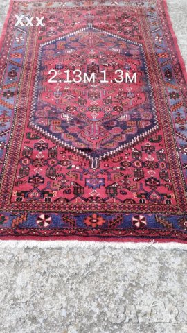 Ръчно тъкан вълнен Ирански килим.Антика за ценители.