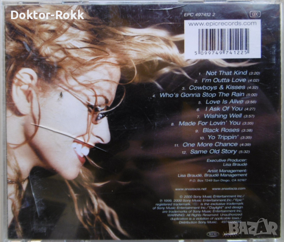 Anastacia – Not That Kind (2000, CD) , снимка 2 - CD дискове - 36478903
