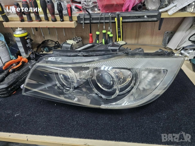 Ляв фар BMW 3 E90 Xenon завиващ lqv far бмв 3 90 ксенон, снимка 2 - Части - 53213558