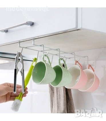 Двойна поставка за чаши, метална, висяща, 10 чаши, снимка 2 - Органайзери - 37412272