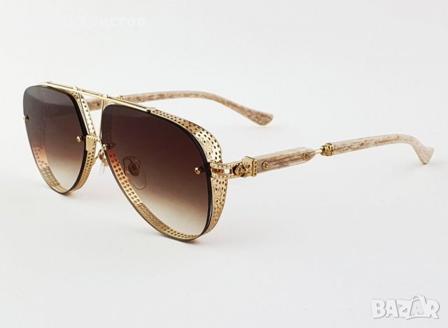 Мъжки луксозни слънчеви очила Chrome Hearts Postyank White