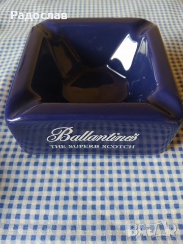 H C W стар английски пепелник Ballantine's Ballantines , снимка 3 - Други - 37575886