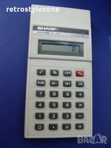 № 4171 стар японски калкулатор SHARP EL220, снимка 1 - Други ценни предмети - 28583075
