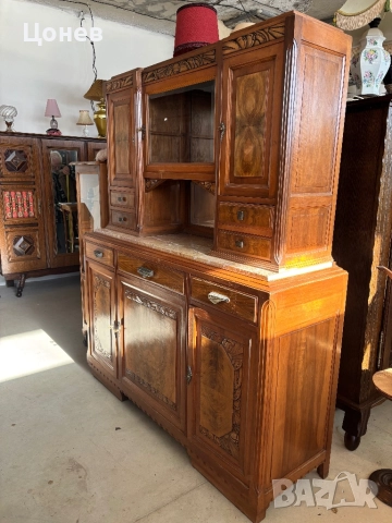 Масивен шкаф с мрамор, снимка 2 - Шкафове - 52955273