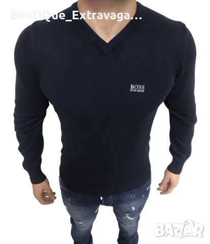 Мъжки пуловер Hugo Boss V-Neck Blue !!!, снимка 1