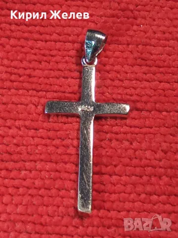 СТИЛЕН СРЕБЪРЕН КРЪСТ РОДИРАНО СРЕБРО S925 ПРОБА НАГРЪДНО КРЪСТЧЕ 36516, снимка 9 - Колиета, медальони, синджири - 48953867