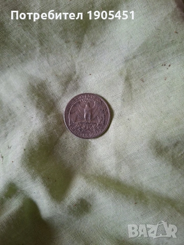 Куотър долар Сащ Джордж Вашингтон 1977г., снимка 3 - Нумизматика и бонистика - 53149933