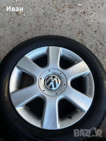 Алуминиеви джанти 5х112 с гуми Bridgestone, снимка 5 - Гуми и джанти - 52233958