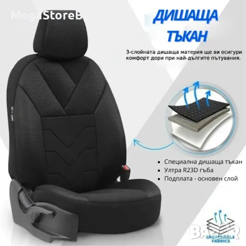 Тапицерия за седалки Темпо ТМР 1501 Черно, снимка 2 - Аксесоари и консумативи - 49653131