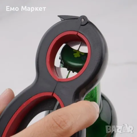 Мултифункционална 6 в 1 отварачка за бутилки, буркани и консерви, снимка 10 - Други - 49218087